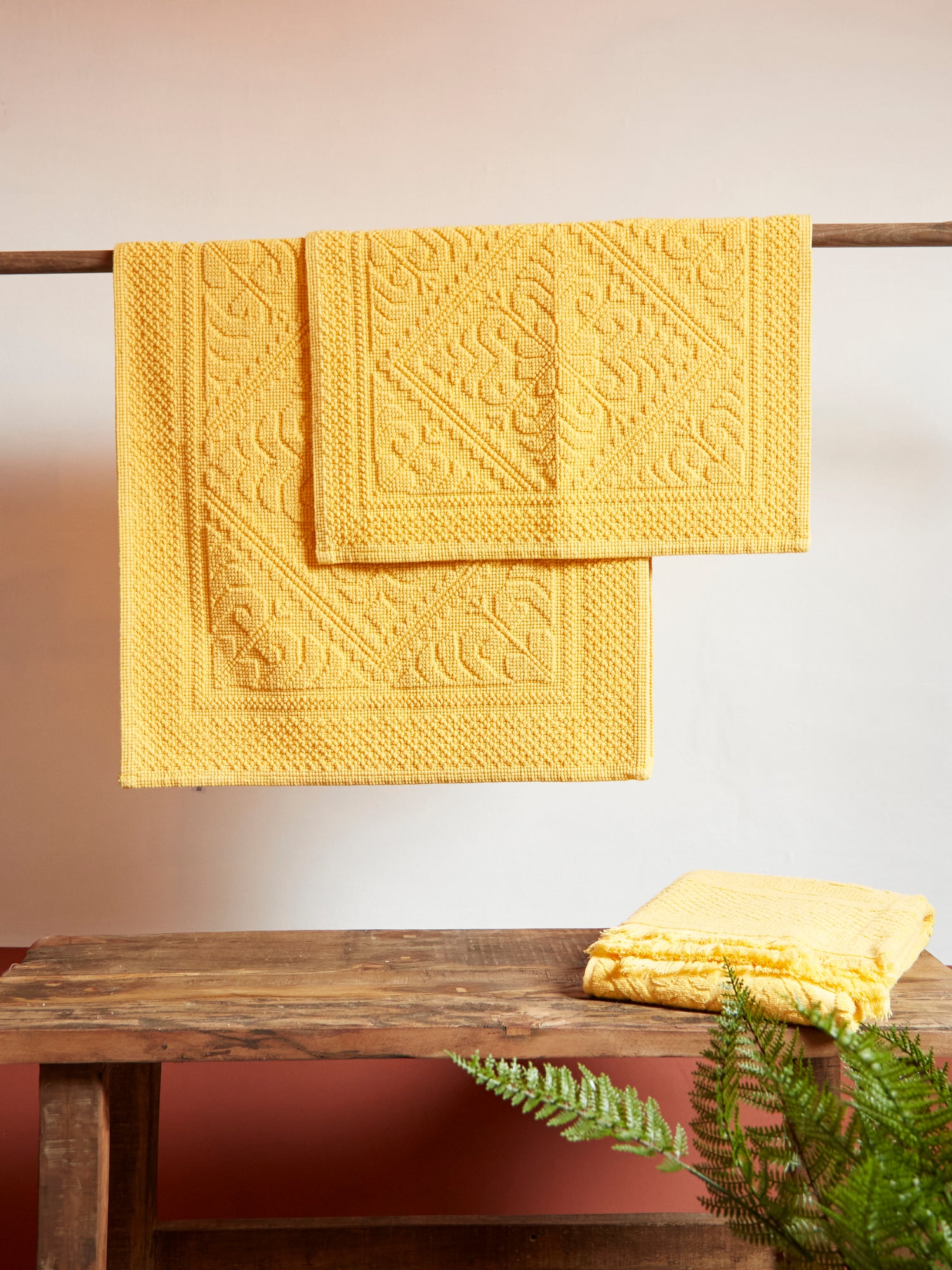 Enzo Bath Mat in Mimosa - 2 Sizes Available