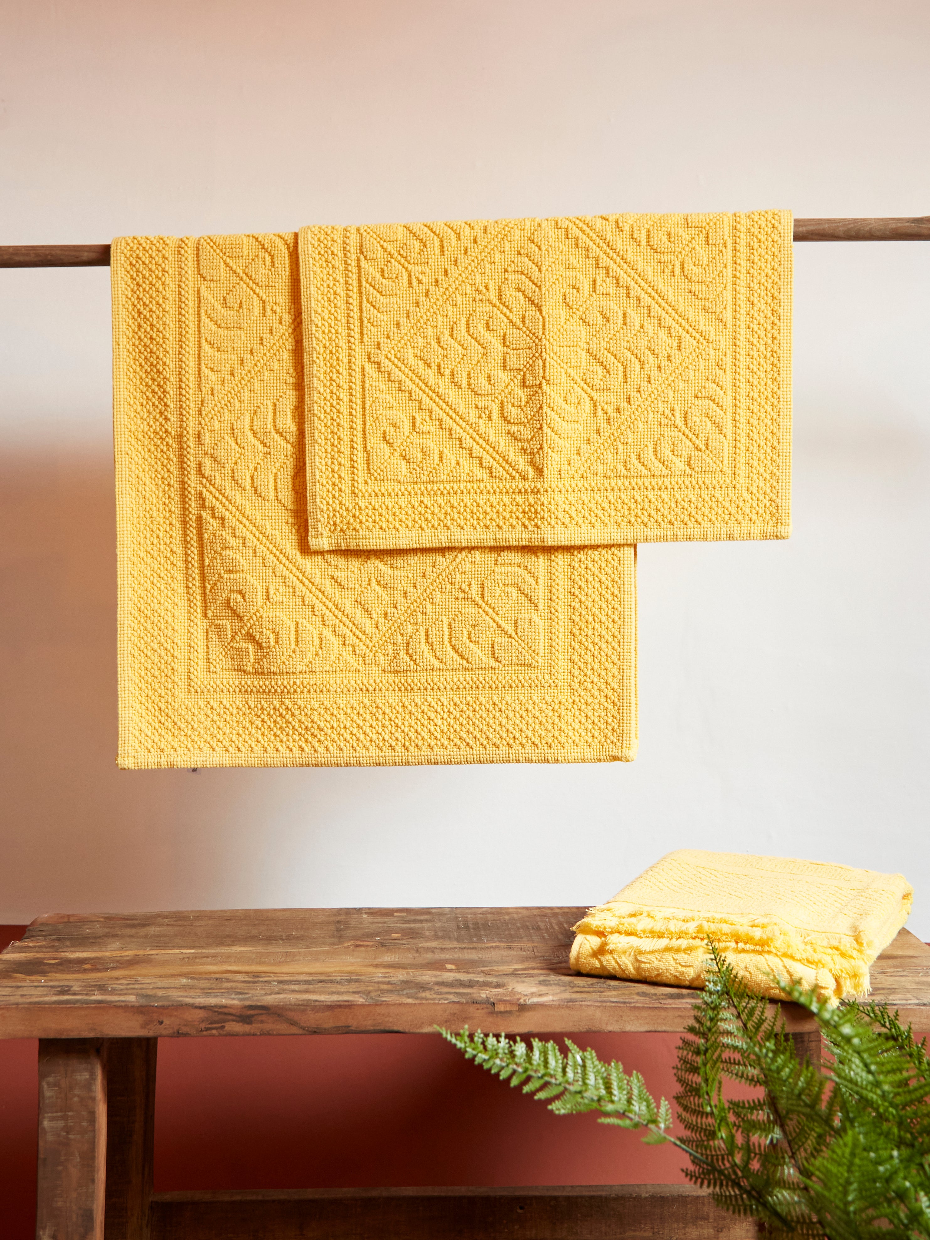 Enzo Bath Mat in Mimosa - 2 Sizes Available