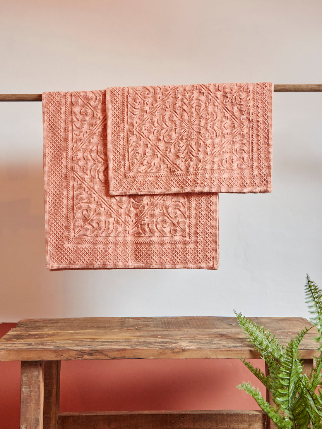 Enzo Bath Mat in Clay - 2 Sizes Available