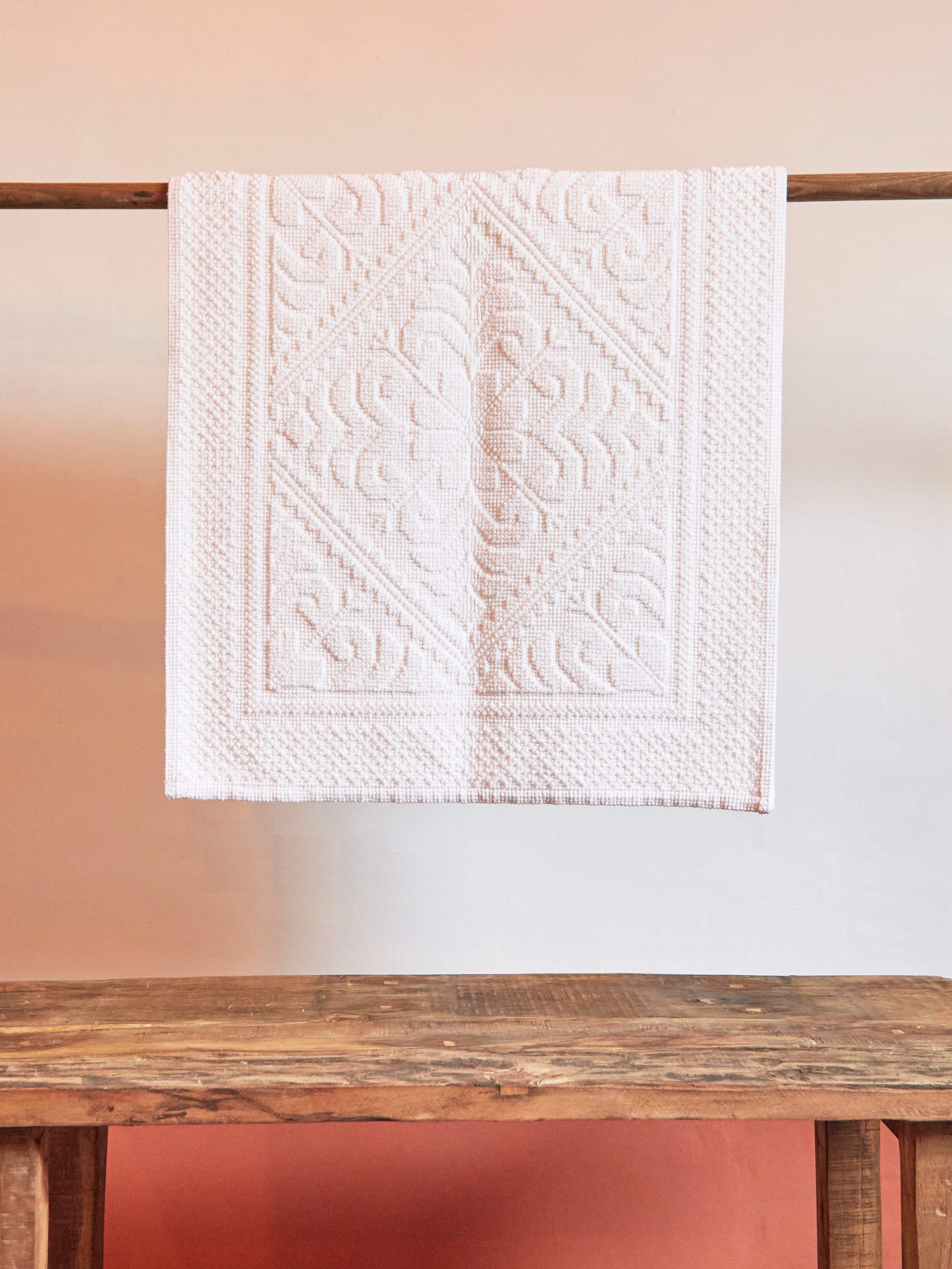 Enzo Bath Mat in White - 2 Sizes Available