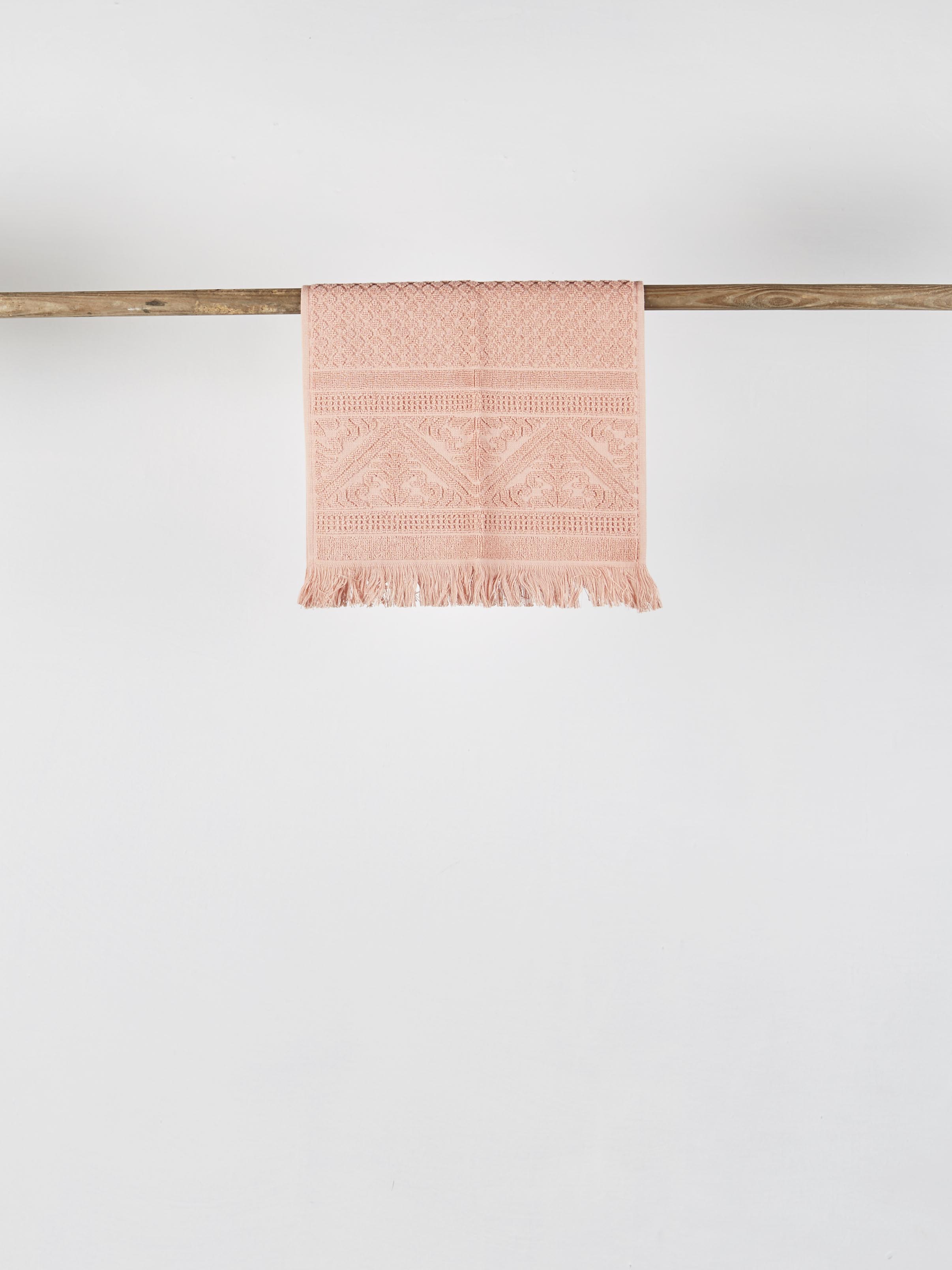 Embossed Jacquard Towel in Clay - 4 Sizes Available