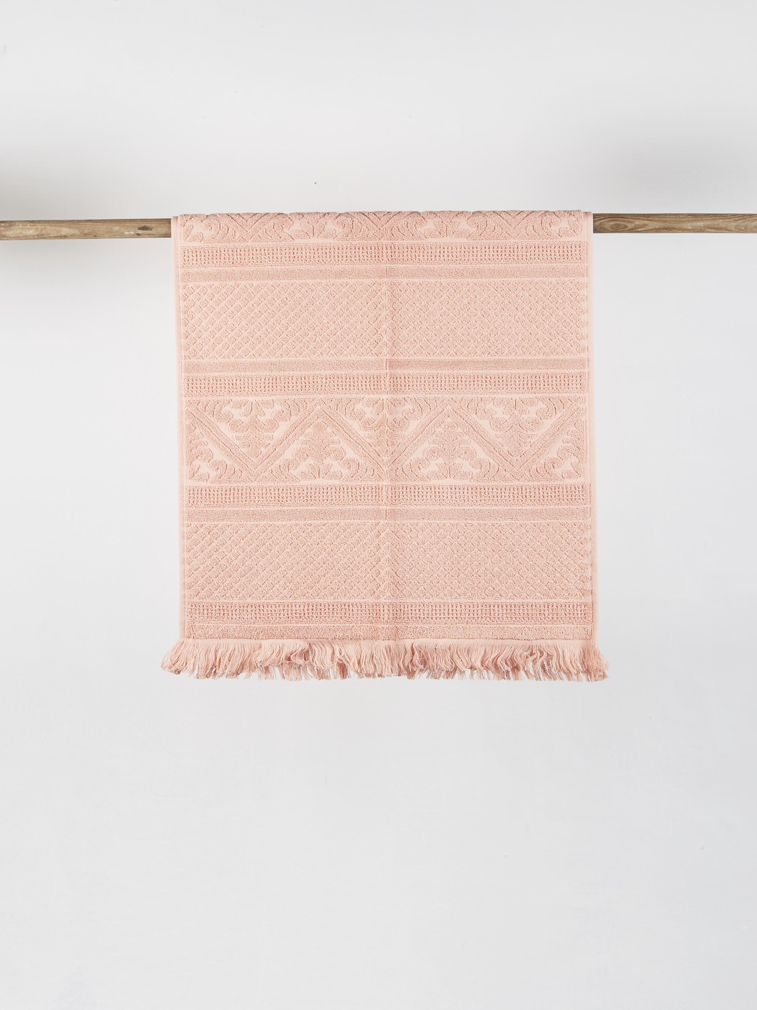 Embossed Jacquard Towel in Clay - 4 Sizes Available