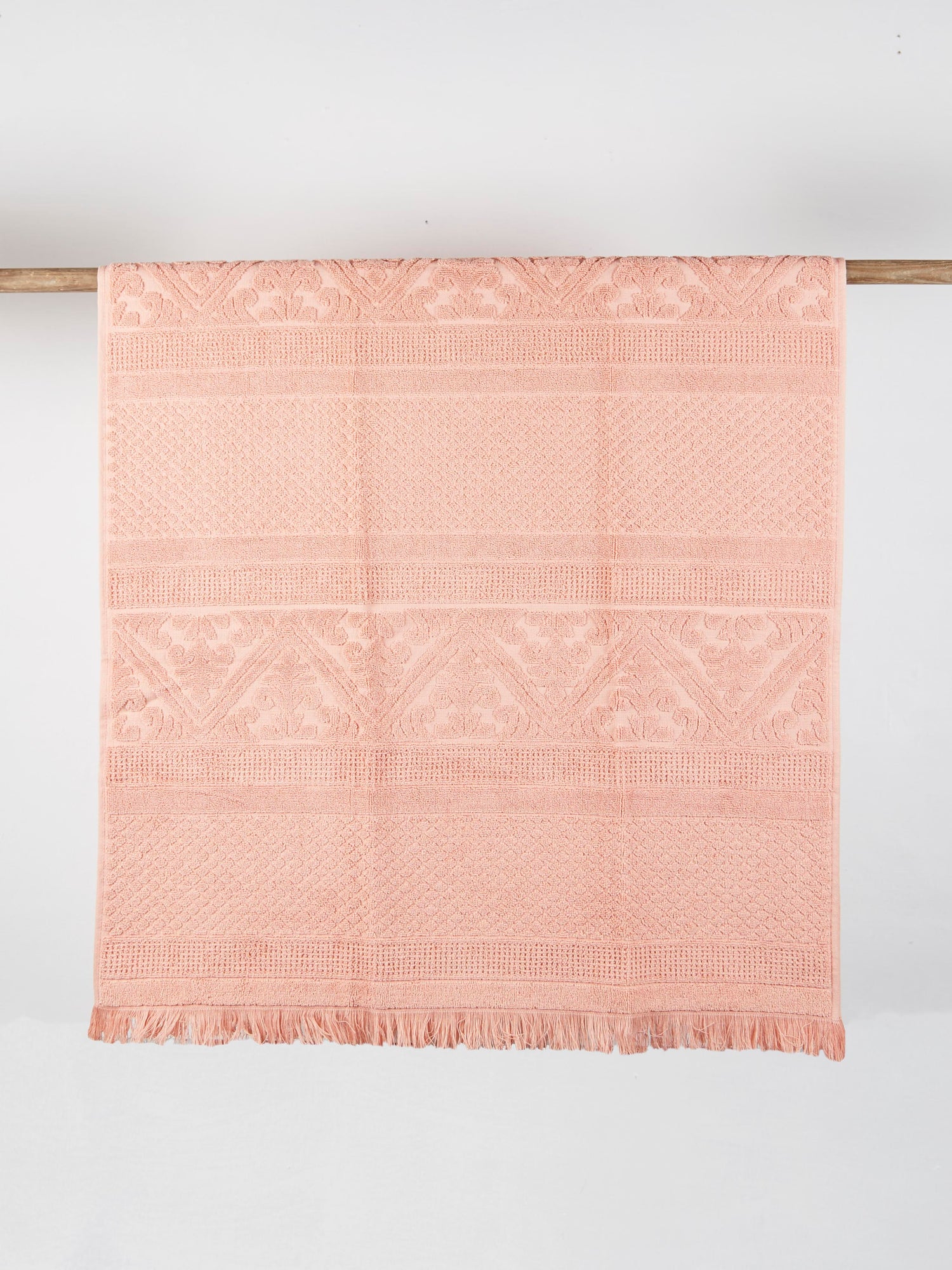 Embossed Jacquard Towel in Clay - 4 Sizes Available