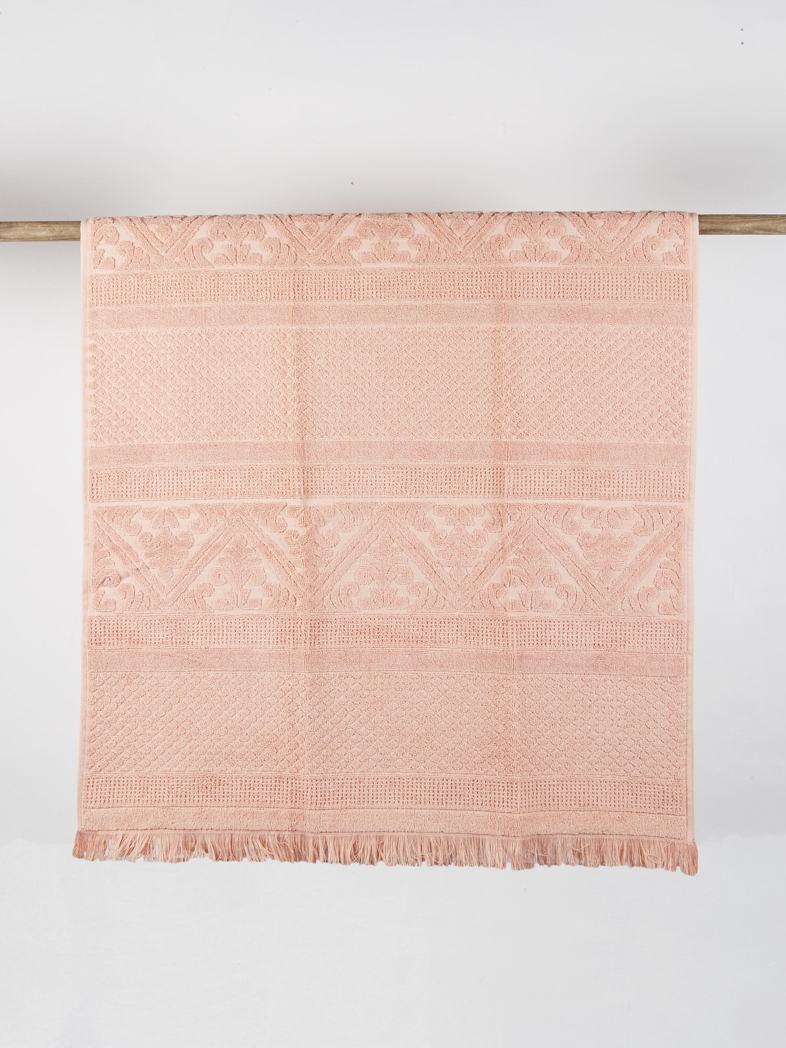 Embossed Jacquard Towel in Clay - 4 Sizes Available