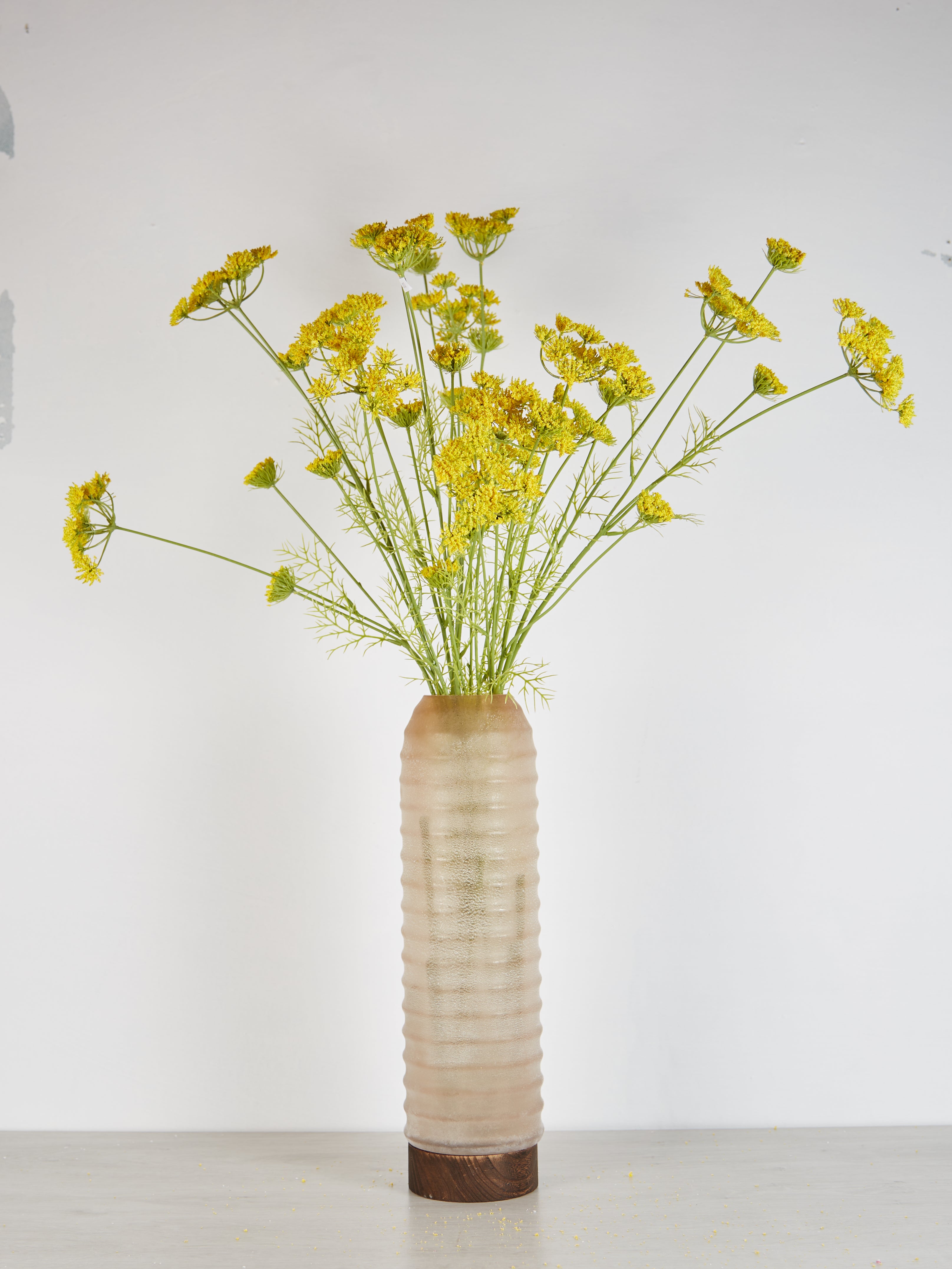 Faux Yellow Wild Fennel Spray