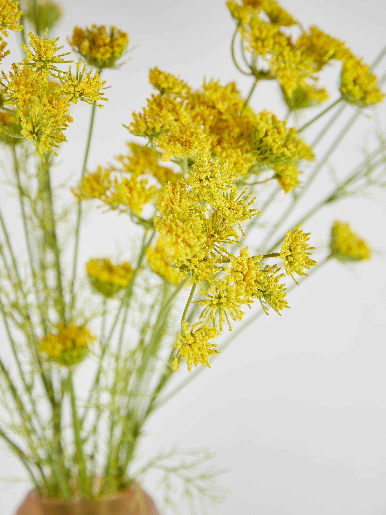 Faux Yellow Wild Fennel Spray