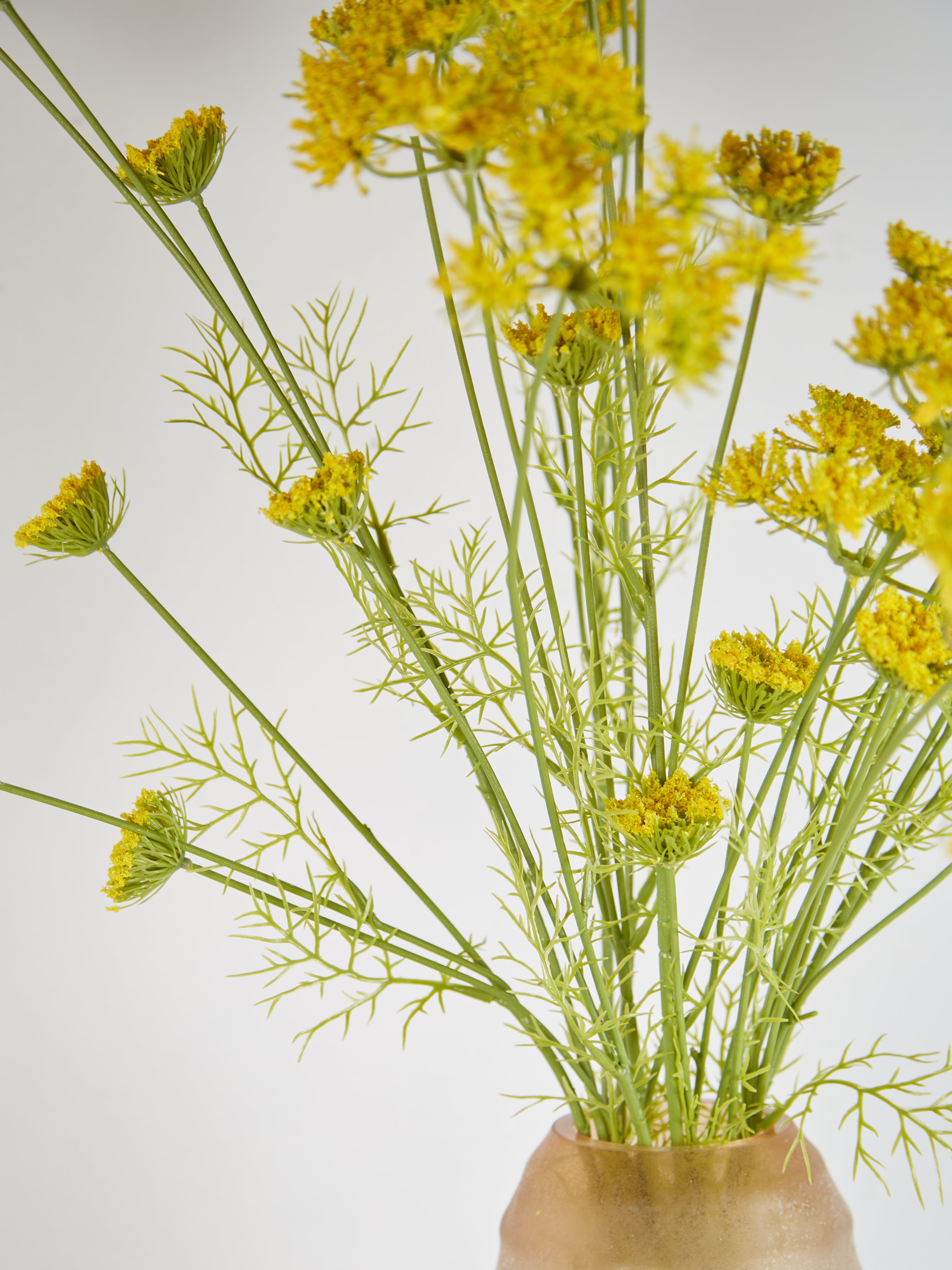 Faux Yellow Wild Fennel Spray