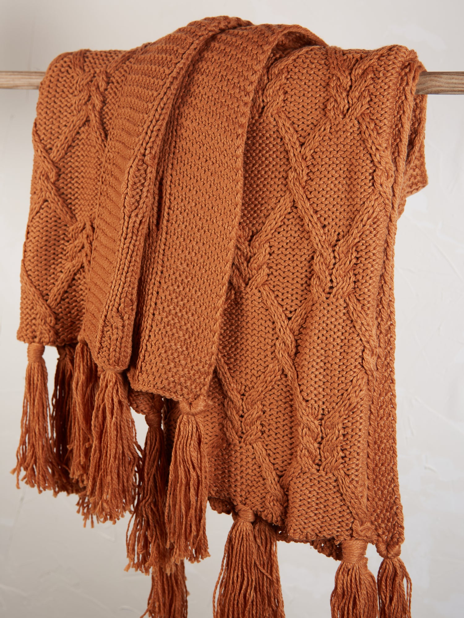 Braided Rust Throw