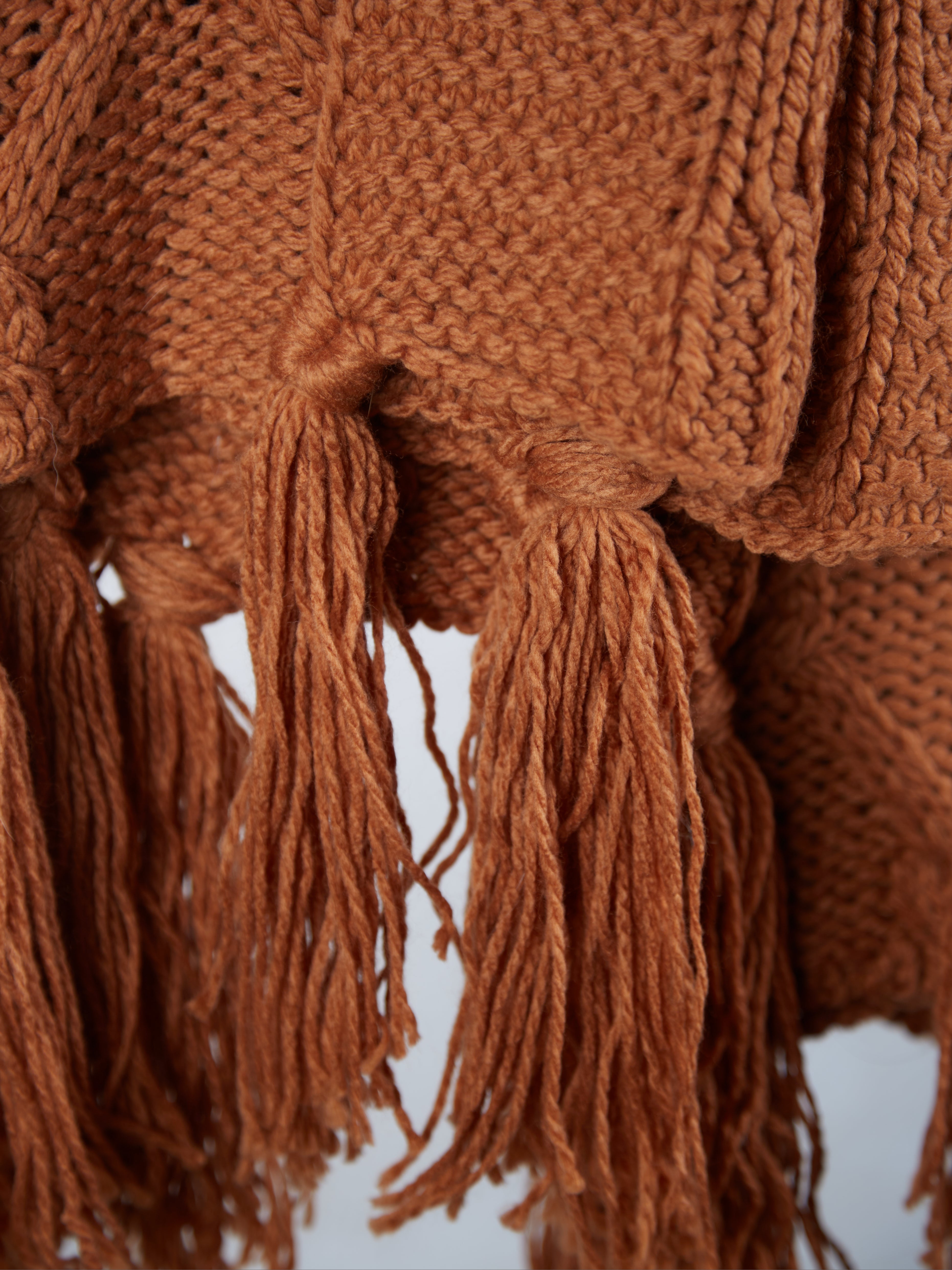 Braided Rust Throw