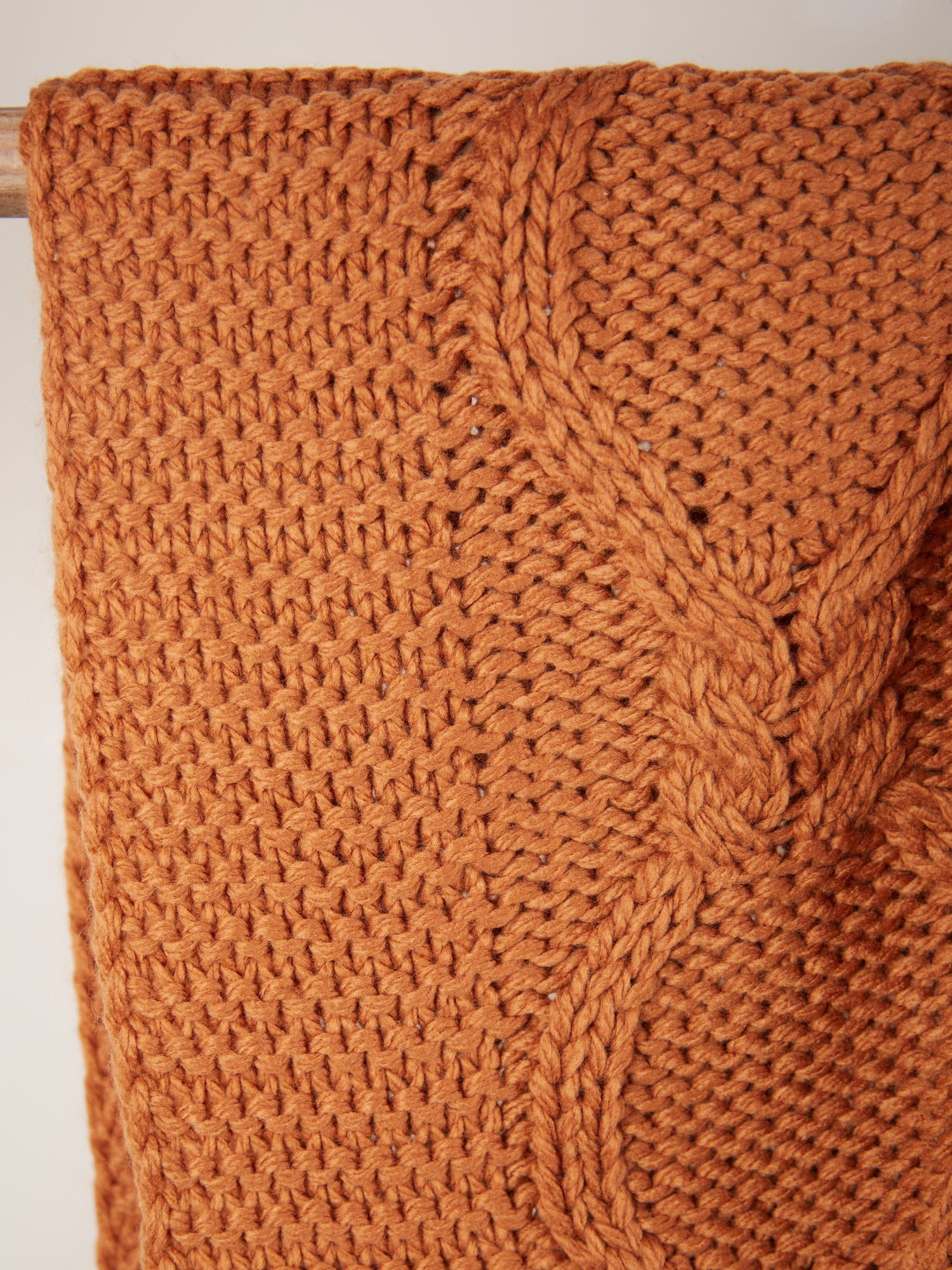 Braided Rust Throw