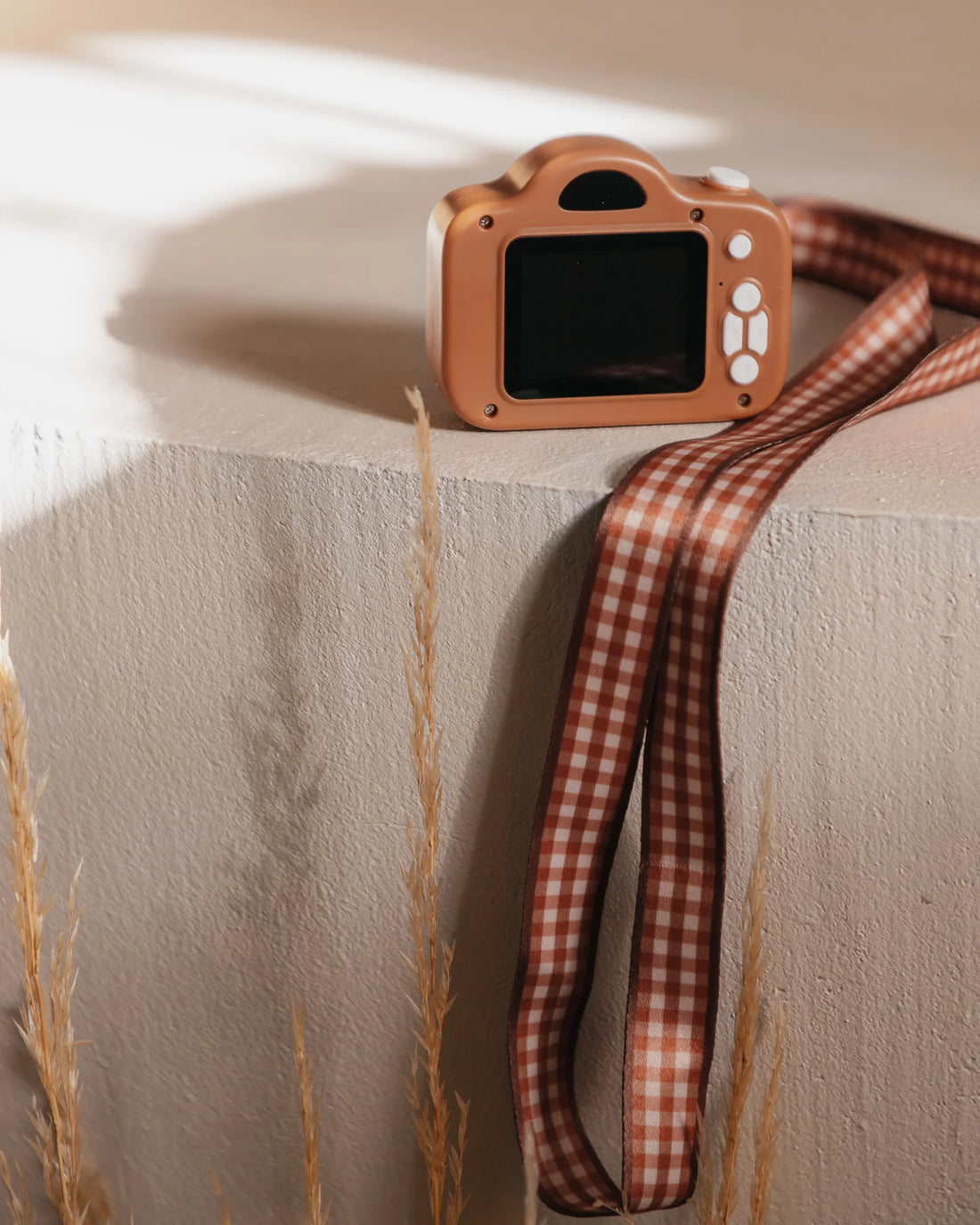 Cam Cam - My First Digital Camera - Rust Camera/Animal Print Strap