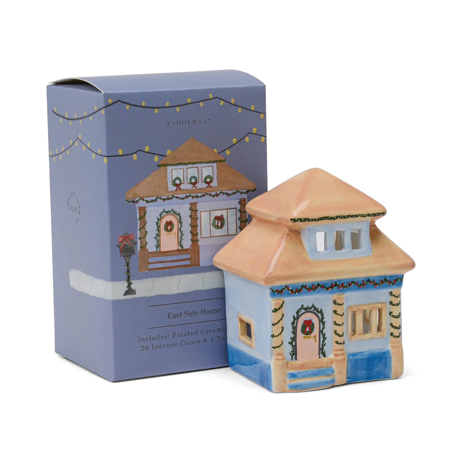 Ceramic Village Incense Holder - East Side House