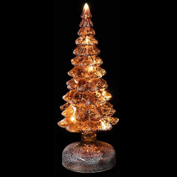 Small Gold Glass Tree Lamp