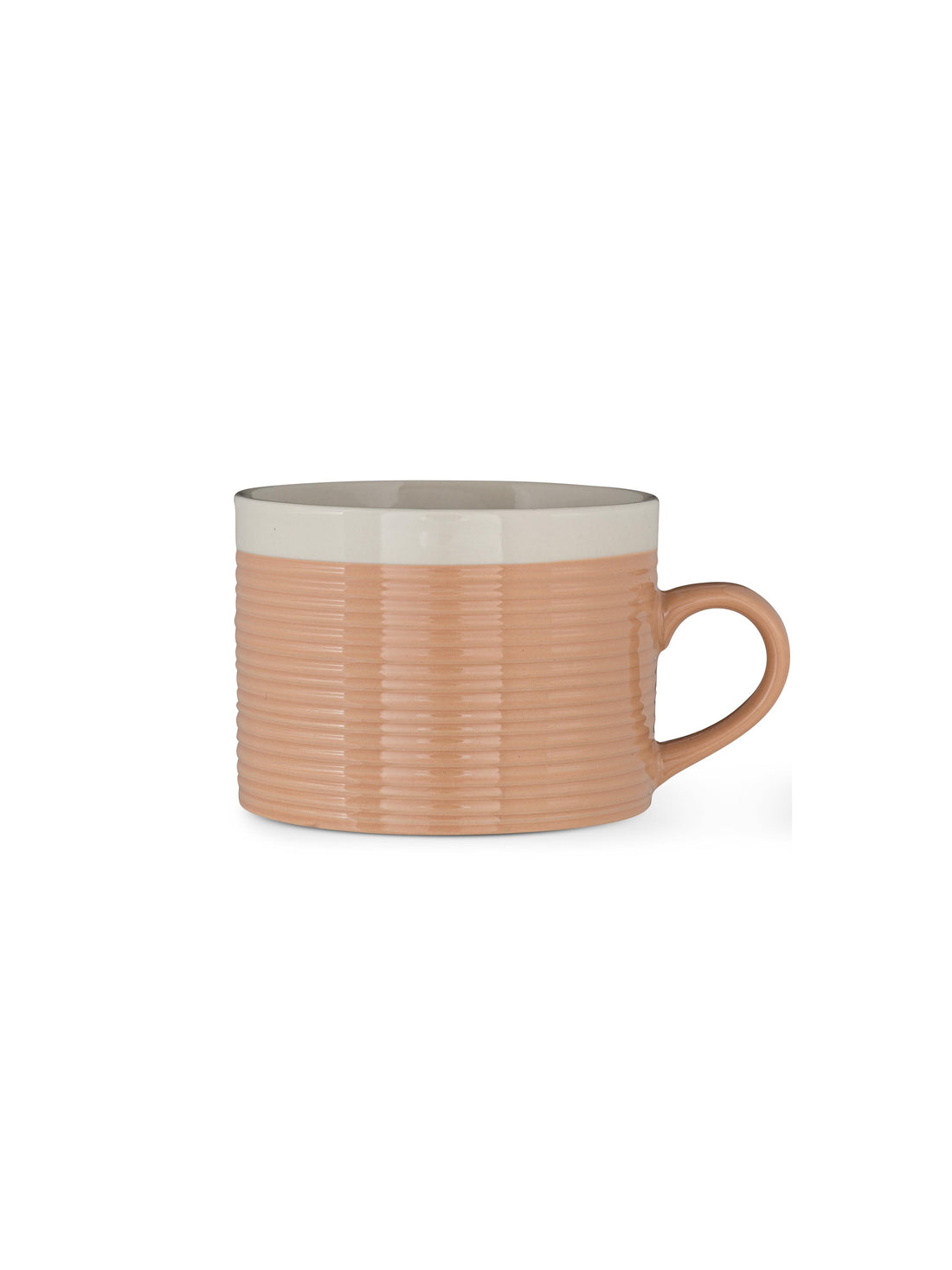 Kai Ribbed Stoneware Mug - Terracotta