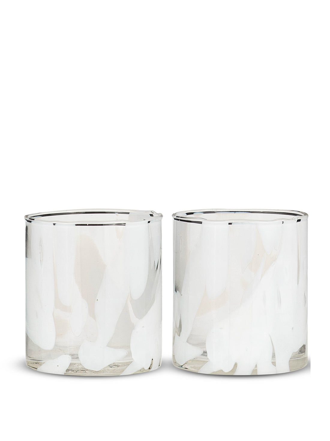 Lohara Recycled Patterned Tumbler - White