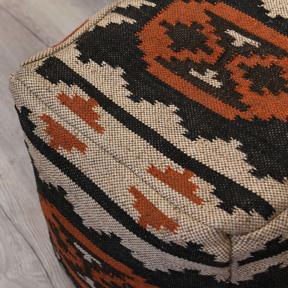 Kilim Square Pouf