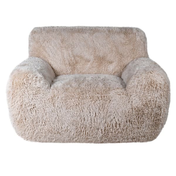 Alps Faux Fur Statement Arm Chair