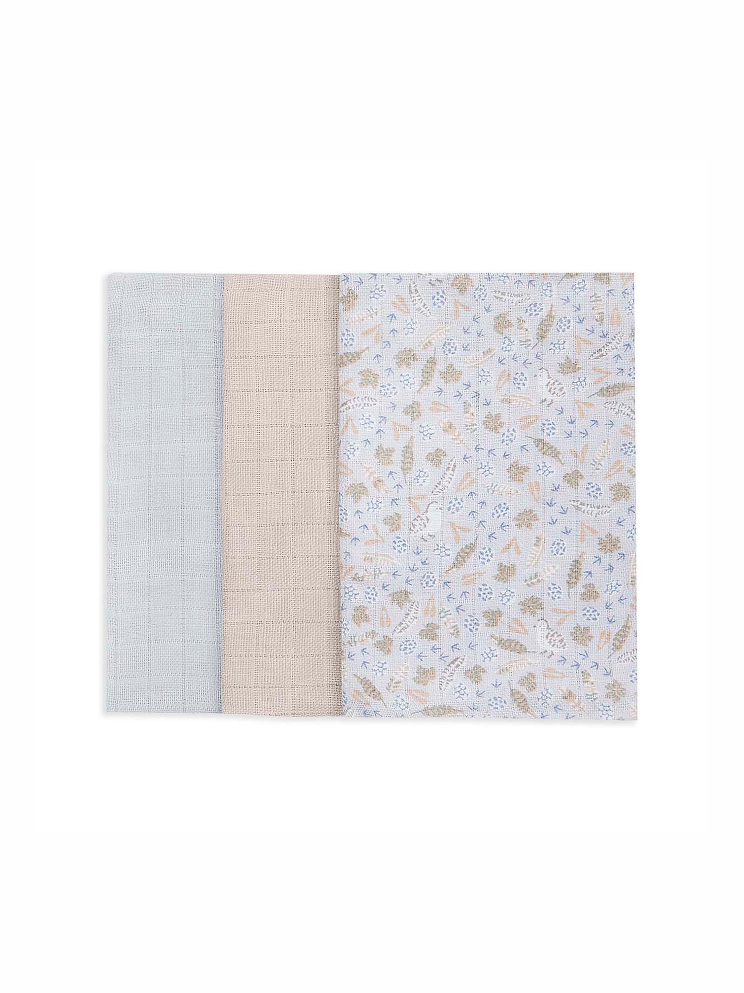 Organic Baby Muslin Squares Set of 3 - Nature Trail