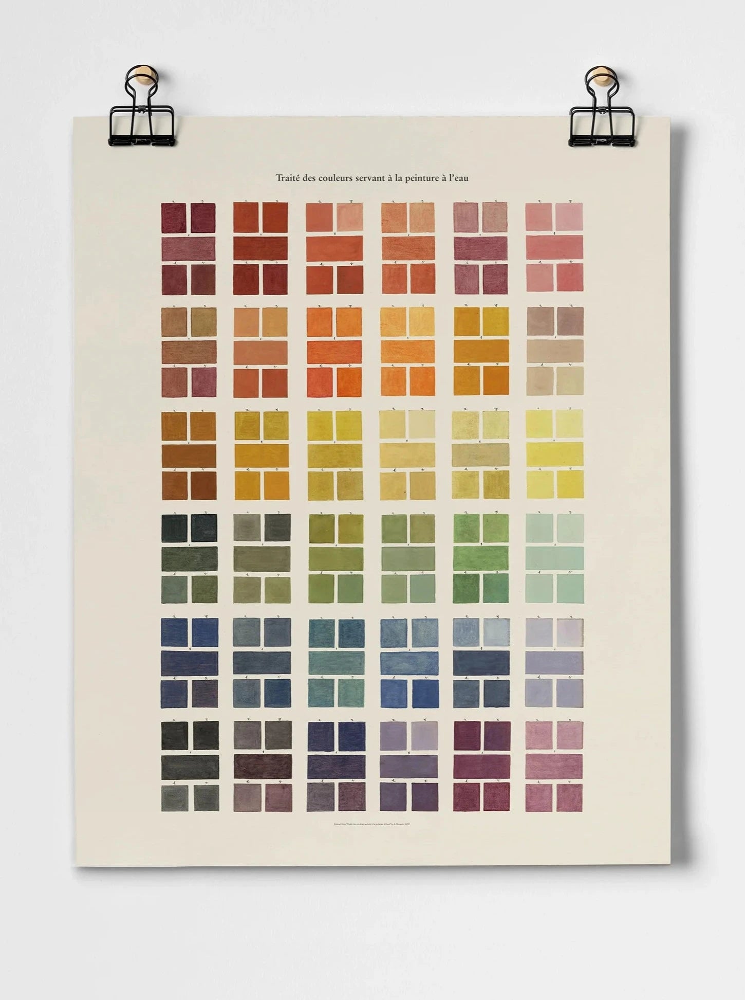 Watercolour Swatches - A3 Giclee Print