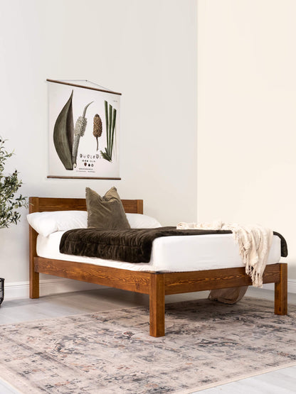 Model 01 – Handmade Wooden Bed - Colour &amp; Size Options Available