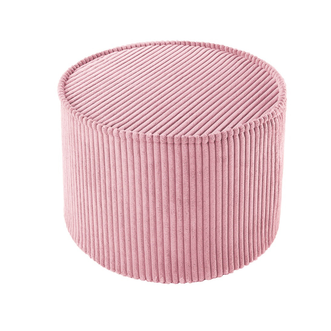 Corduroy Round Pouffe - 6 Colour Options Available