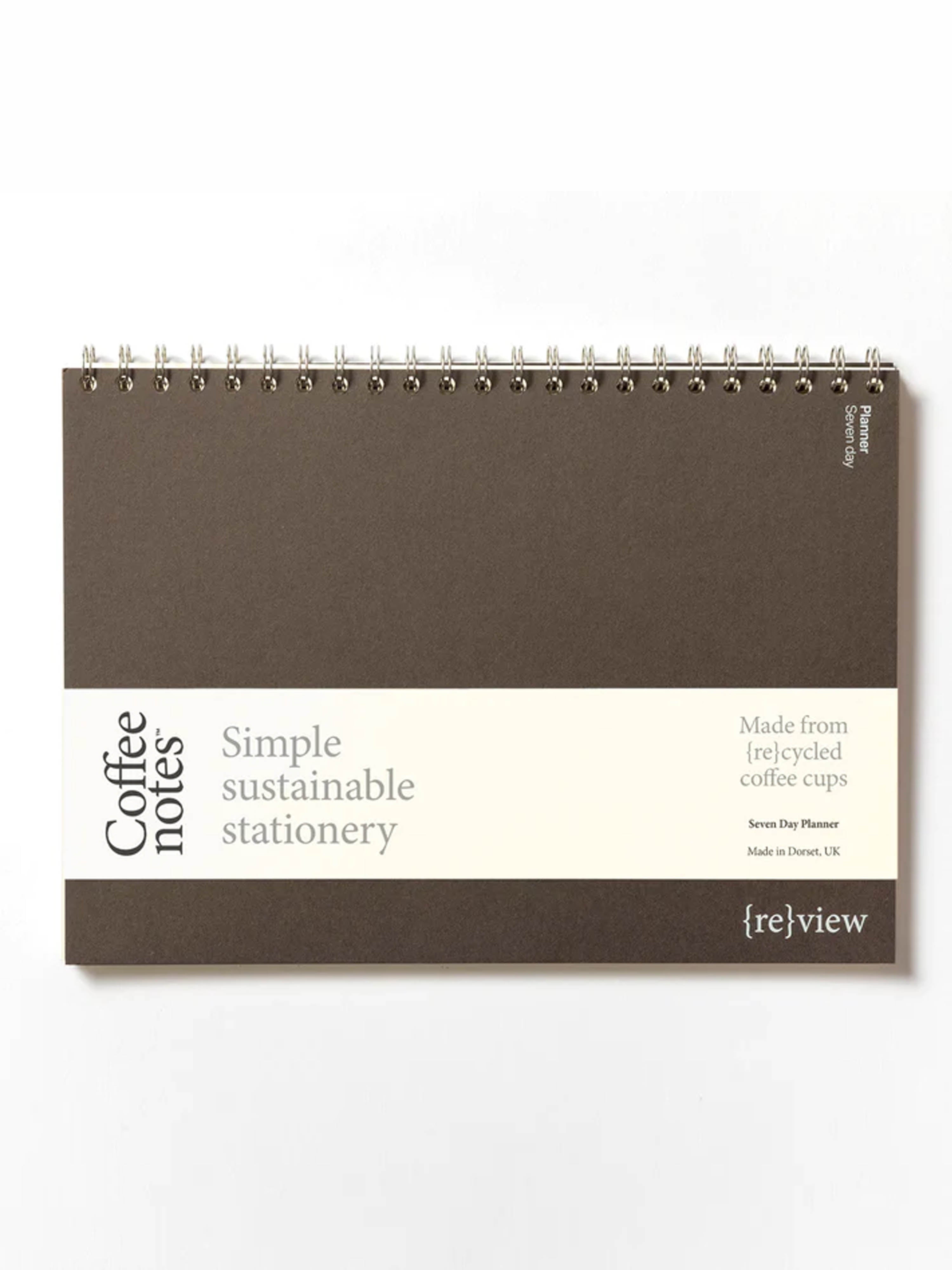 A4 Recycled Coffee Cup Weekly Planner - 3 Colour Options Available