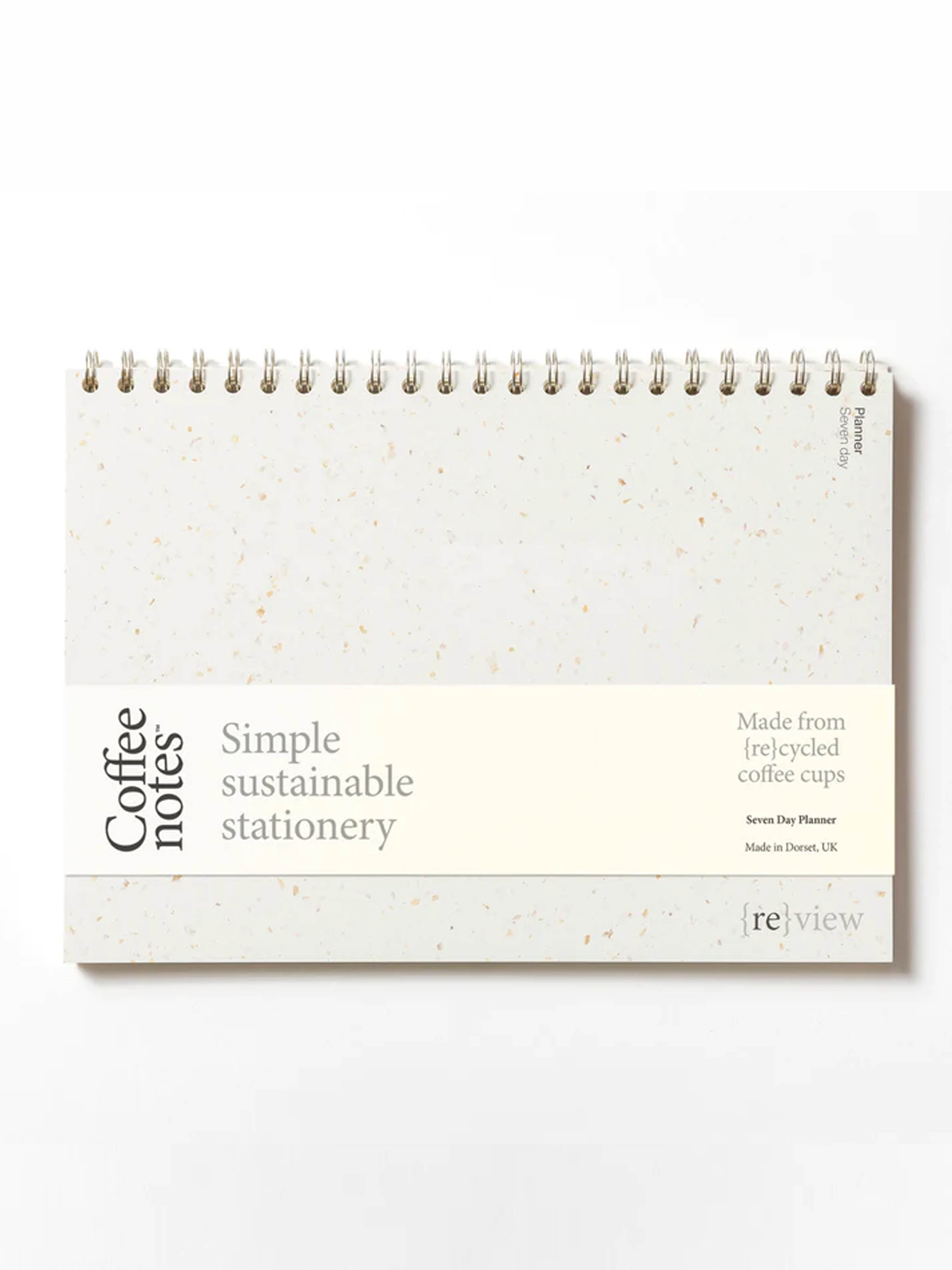 A4 Recycled Coffee Cup Weekly Planner - 3 Colour Options Available