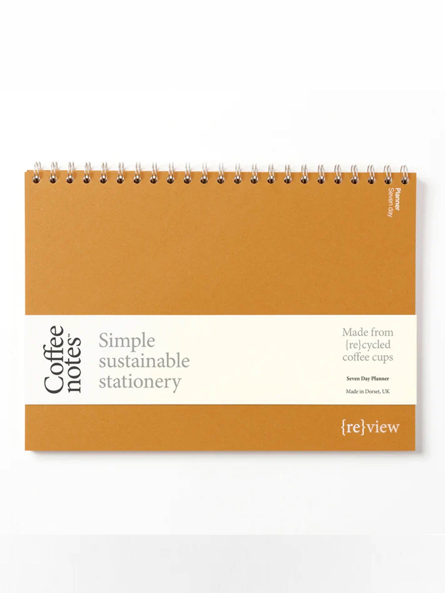 A4 Recycled Coffee Cup Weekly Planner - 3 Colour Options Available