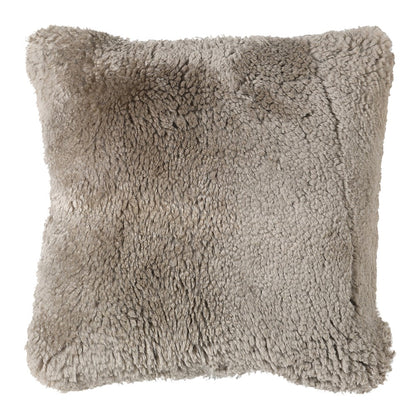 Taupe Sheepskin Cushion