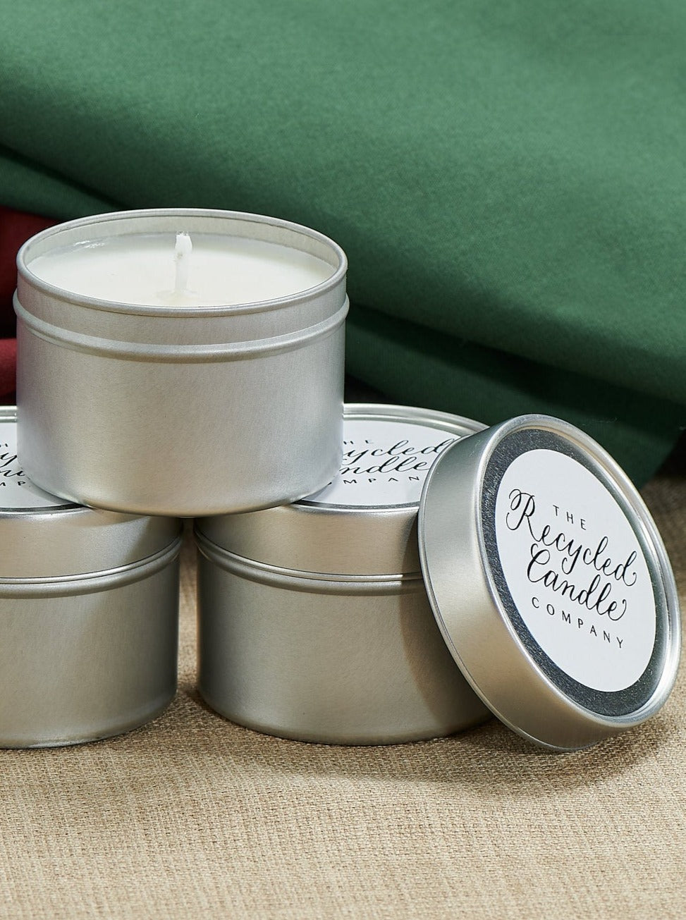 Tinned Recycled Wax Candle - Nordic Spruce