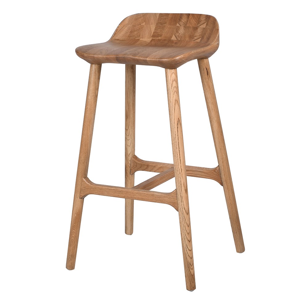 Weathered Oak Barstool