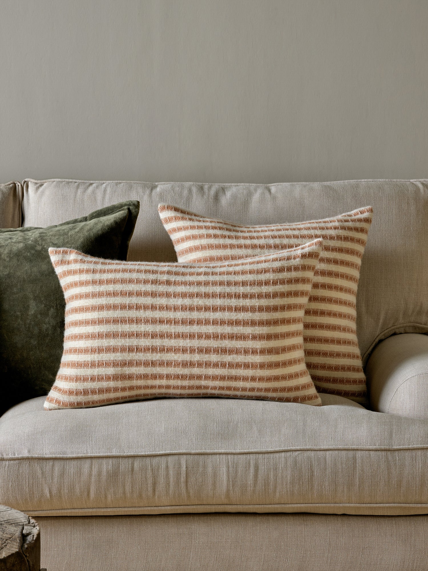 Sanval Wool Cushion Rust