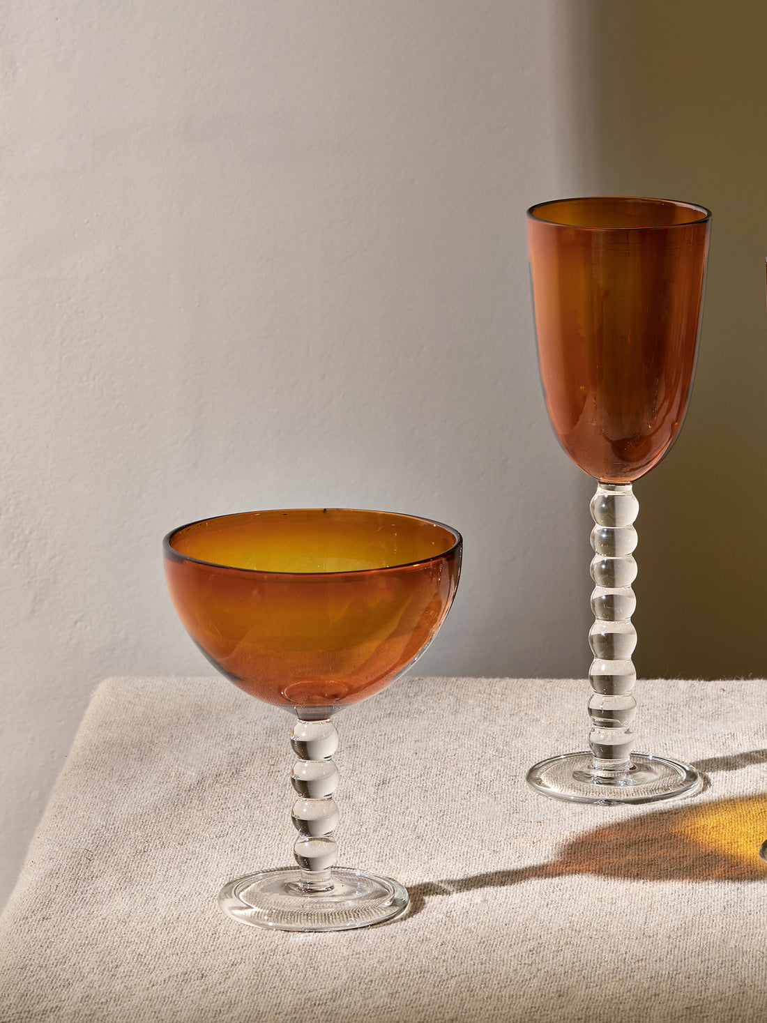 Thimma Coupe Glass Amber