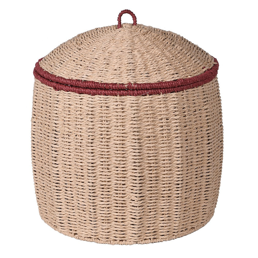 Natural Rope Basket with Lid