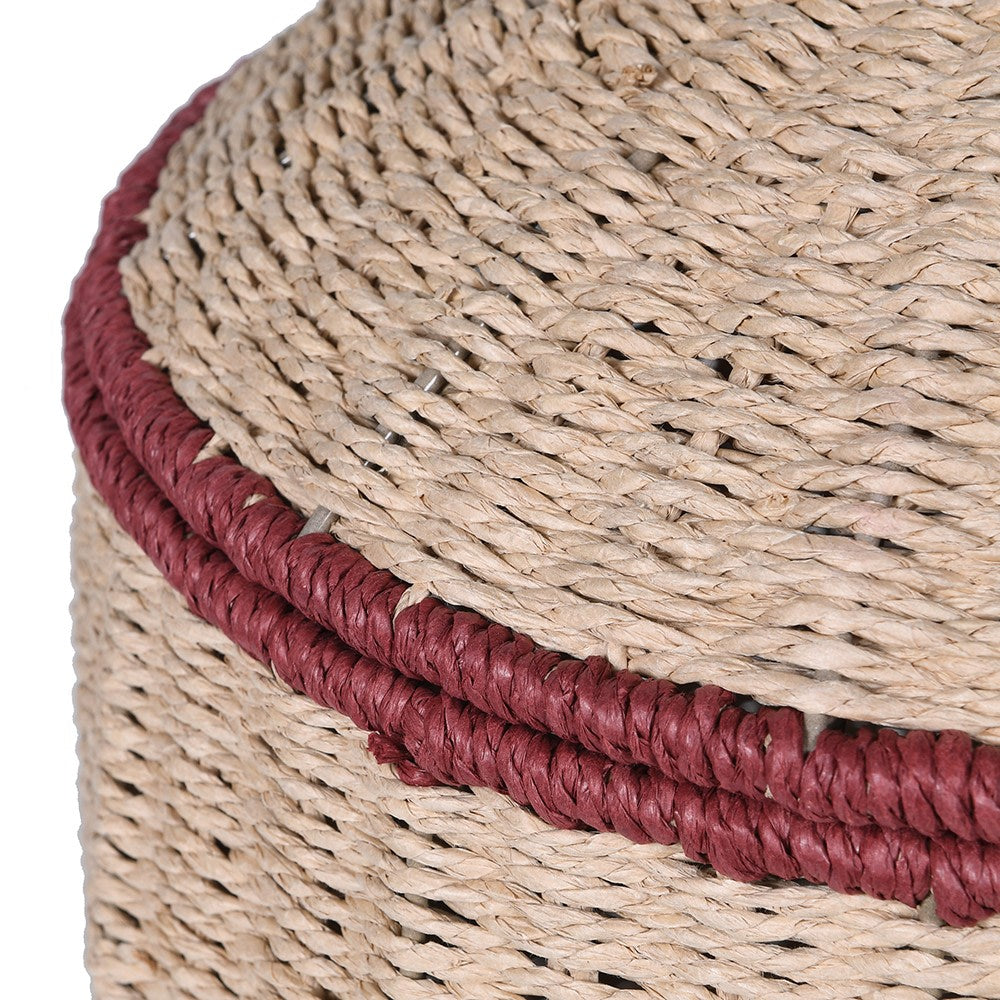 Natural Rope Basket with Lid