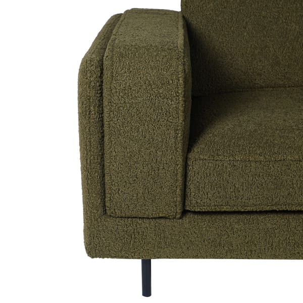 Olive Boucle Sofa