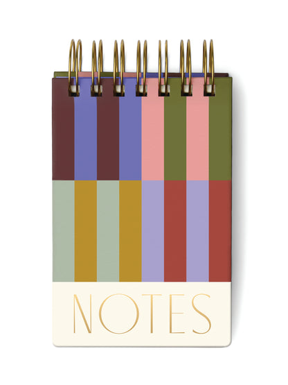 Twin Wire Chunky Notepad - Bold Stripes