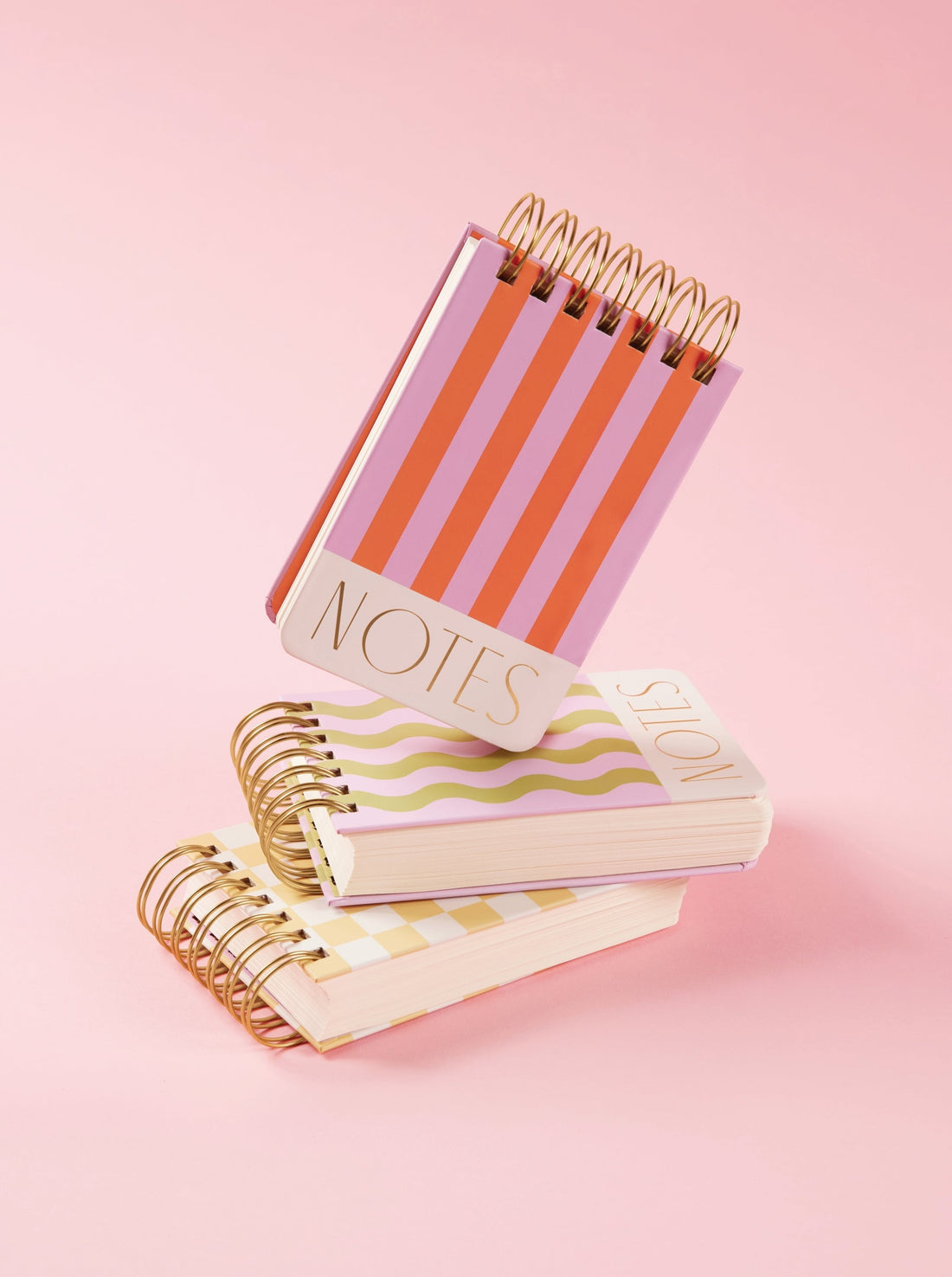 Twin Wire Notepad - Stripes