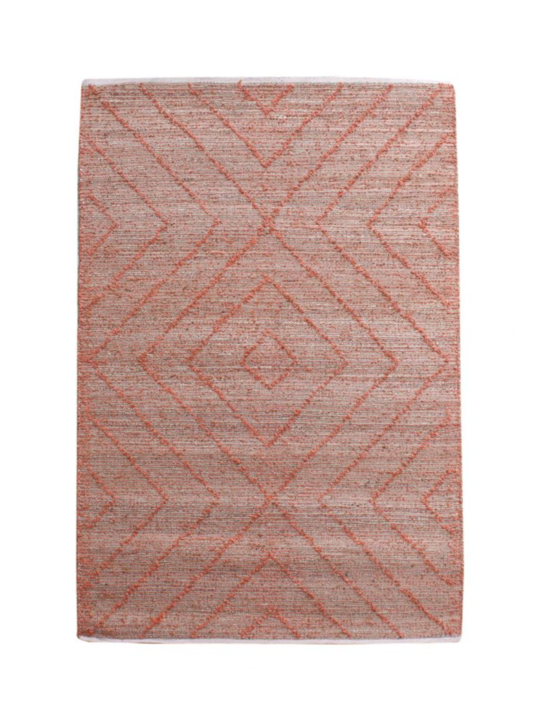 Worgan Jute and Terracotta Rug - 120 x 180