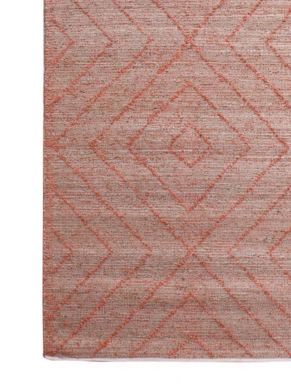 Worgan Jute and Terracotta Rug - 120 x 180