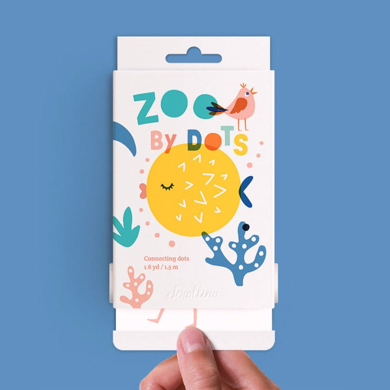 Scrollino Colouring Book &amp; Dot To Dot Games - Zoo By Dots