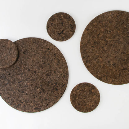 Set of 4 Smoked Cork Placemats