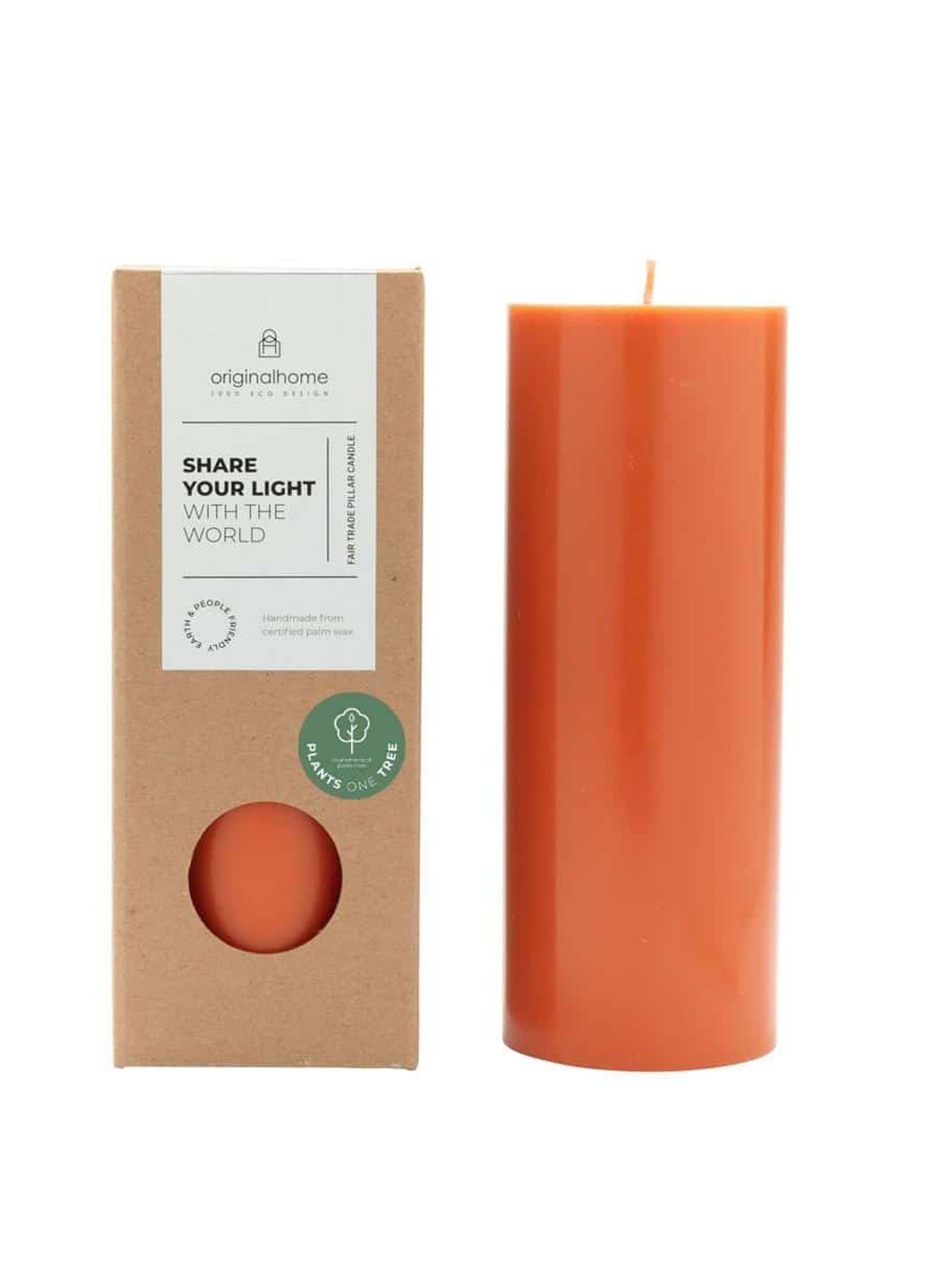 Natural Handcrafted Pillar Candle - Medium - 5 Colours Available