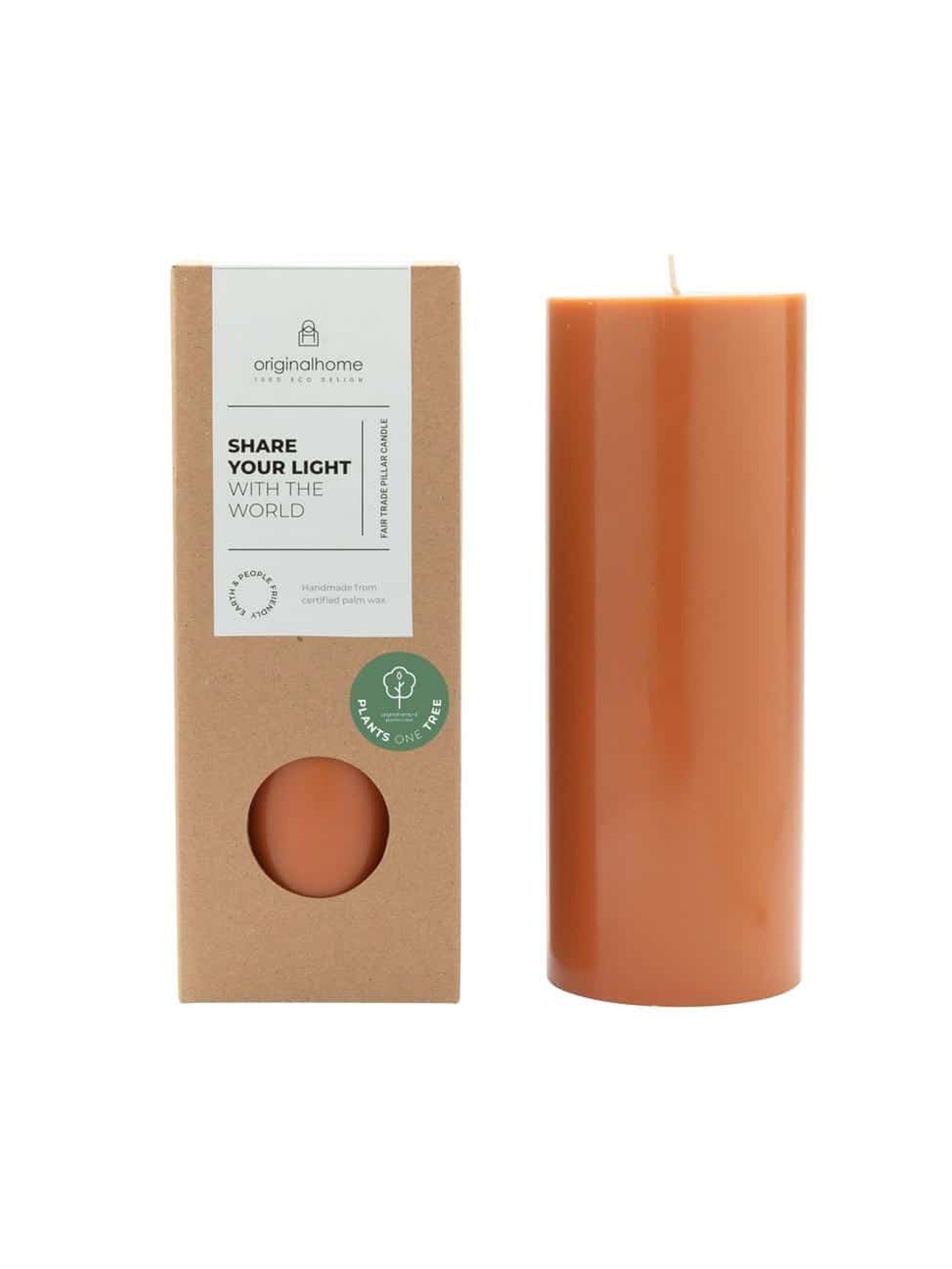 Natural Handcrafted Pillar Candle - Medium - 5 Colours Available