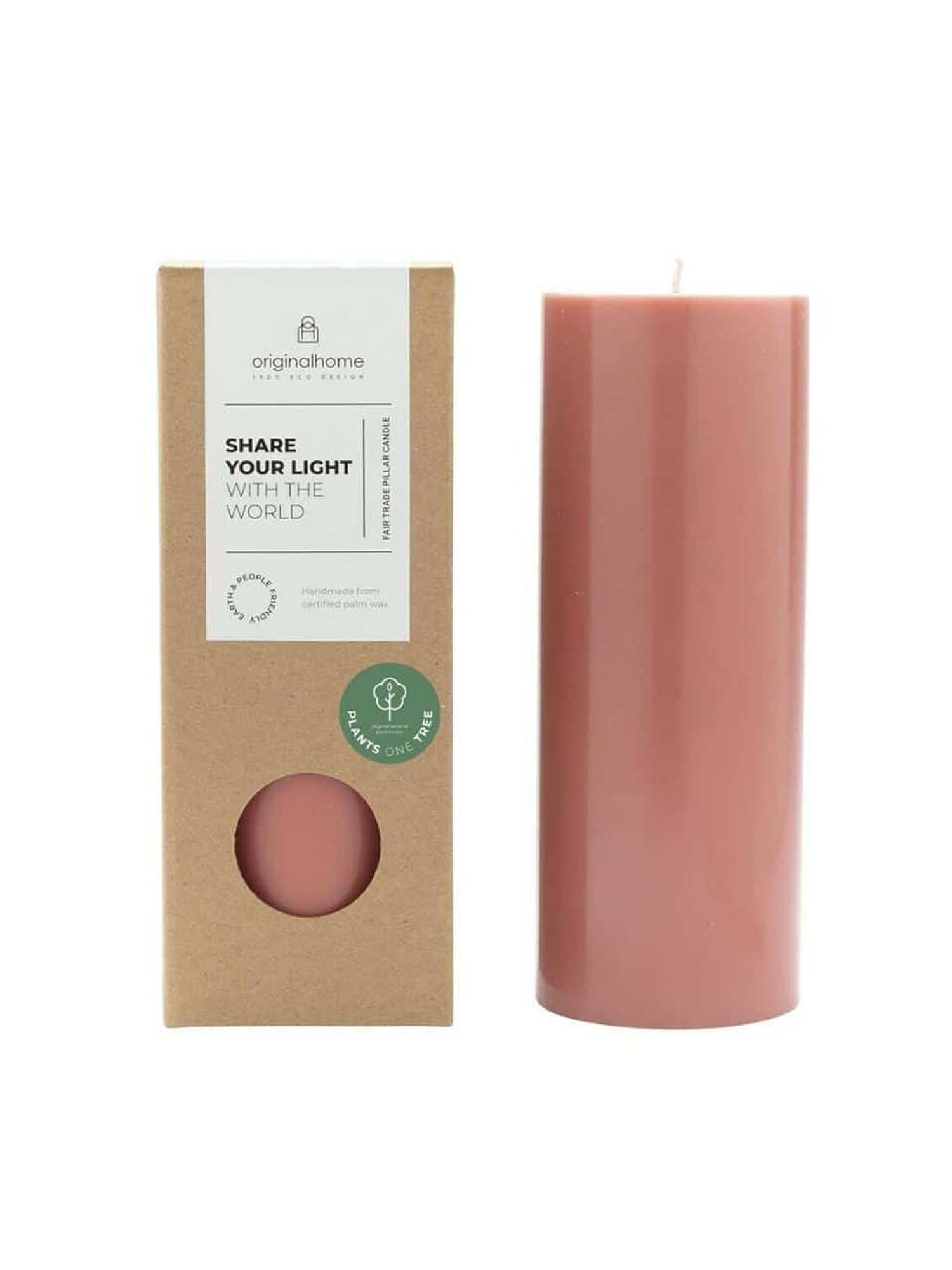 Natural Handcrafted Pillar Candle - Medium - 5 Colours Available