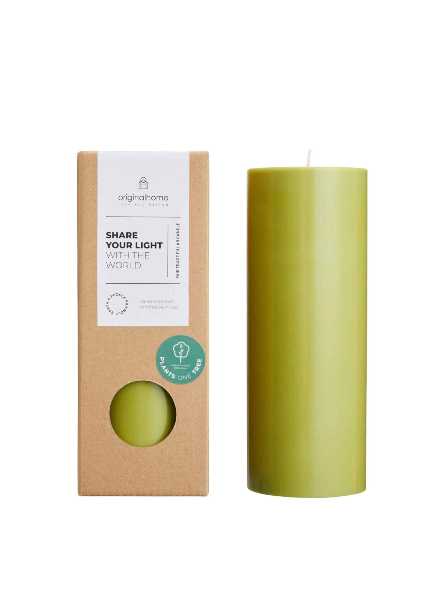 Natural Handcrafted Pillar Candle - Medium - 5 Colours Available