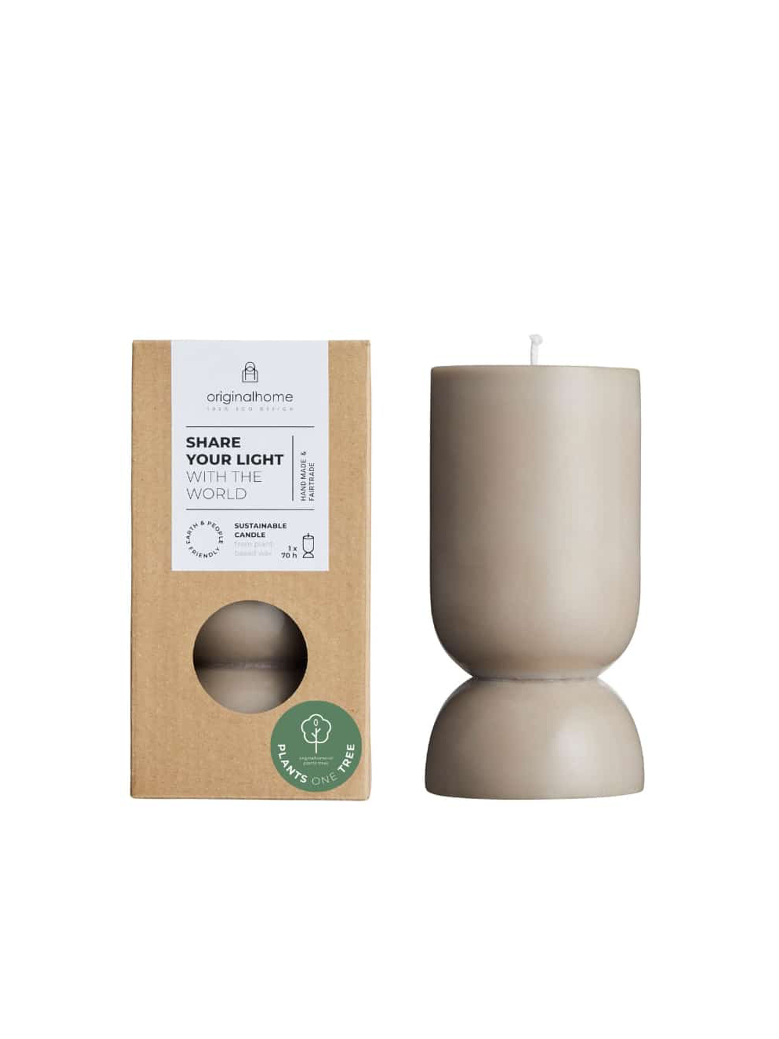 Sculptural Organic Candle - Small - 4 Colours Available