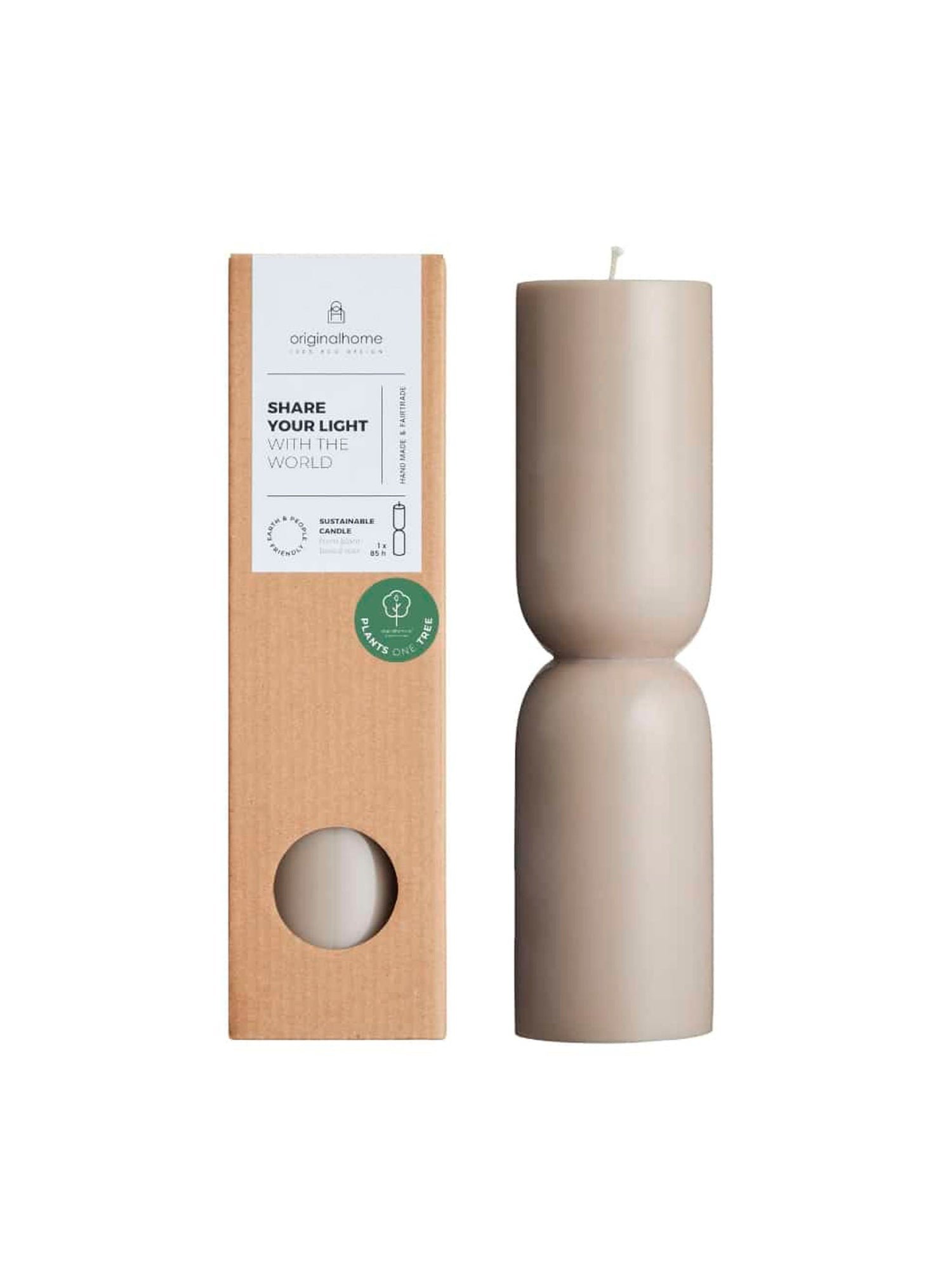 Sculptural Organic Candle - Large - 4 Colours Available