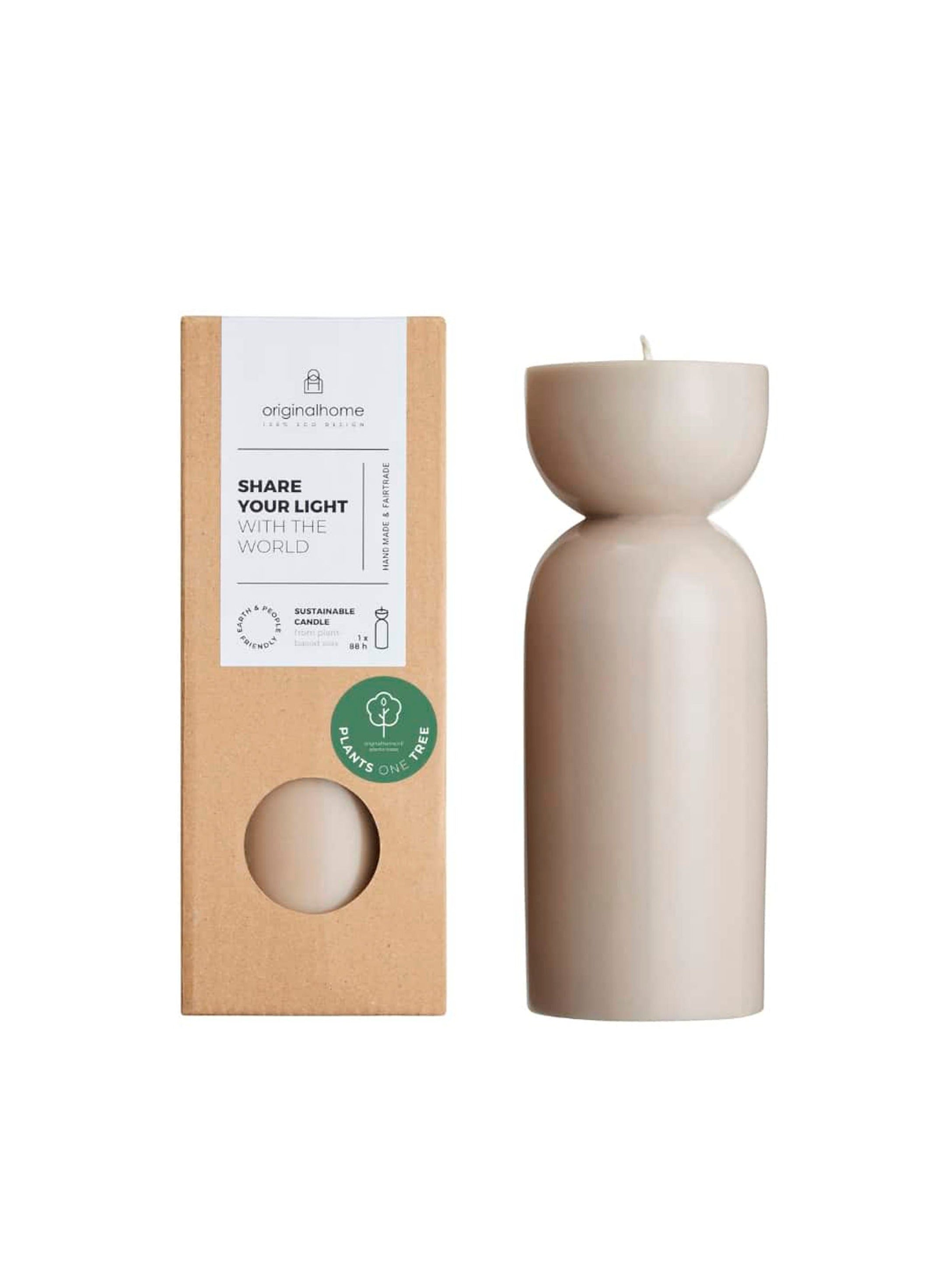 Sculptural Organic Candle - Medium - 4 Colours Available