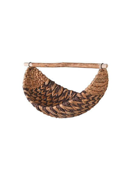 Crescent Moon Decorative Grass Basket